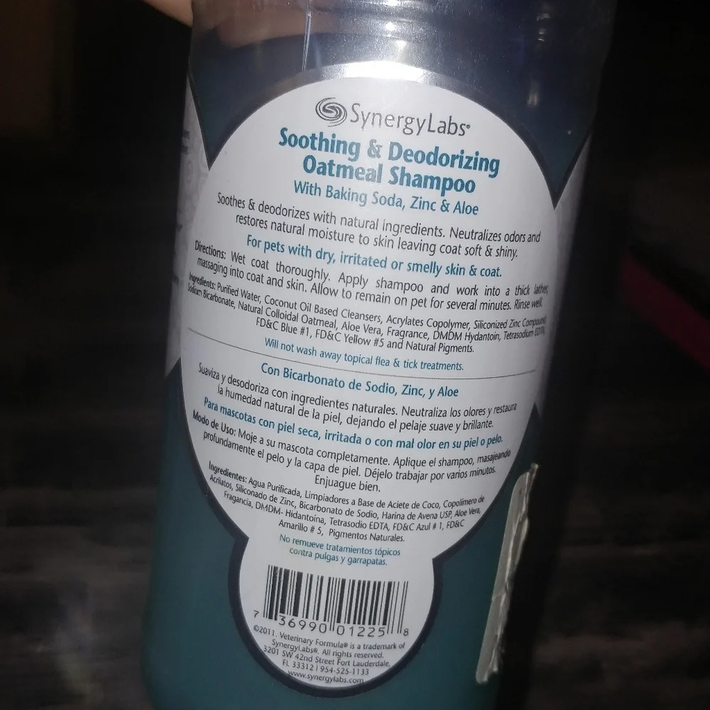 Synergy Labs • USA Made • Oatmeal Dog shampoo soothing & deodorizing